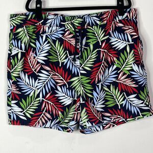 Brooks Brothers Hawaiian Tropical Mesh Lined Swim Trunks Men's Size Medium